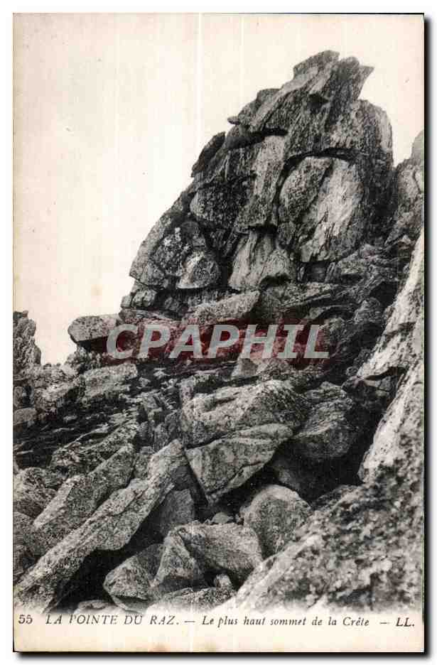 CPA La Pointe Du Raz Le Plus Haut Sommet de la Crete