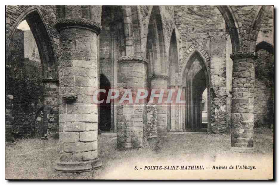 Environs de Brest - Pointe Saint Mathieu - Ruines de l Abbaye - CPA