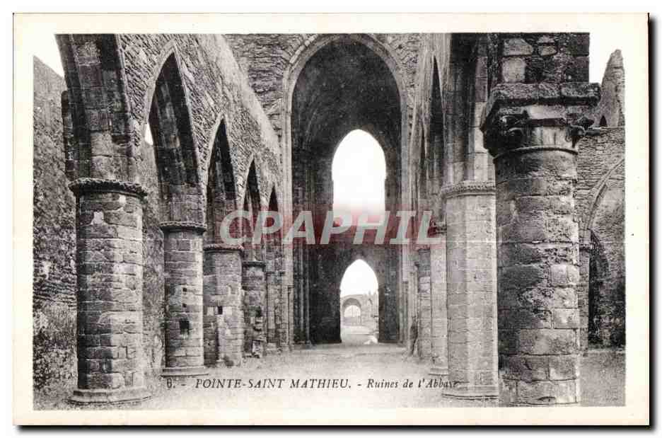 Environs de Brest - Pointe Saint Mathieu - Ruines de l Abbaye - CPA