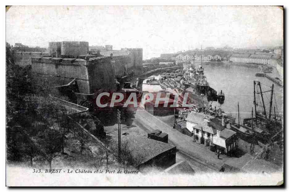 Brest - Le Chateau - Port de Guerre - CPA