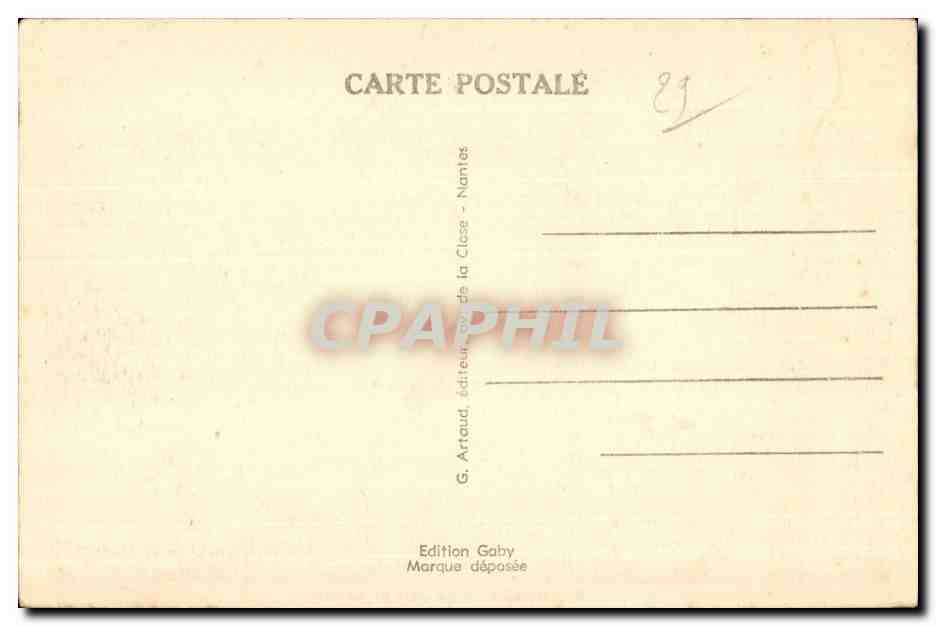 Brest - Le Port de Guerre Bateaux - CPA — Rückseite