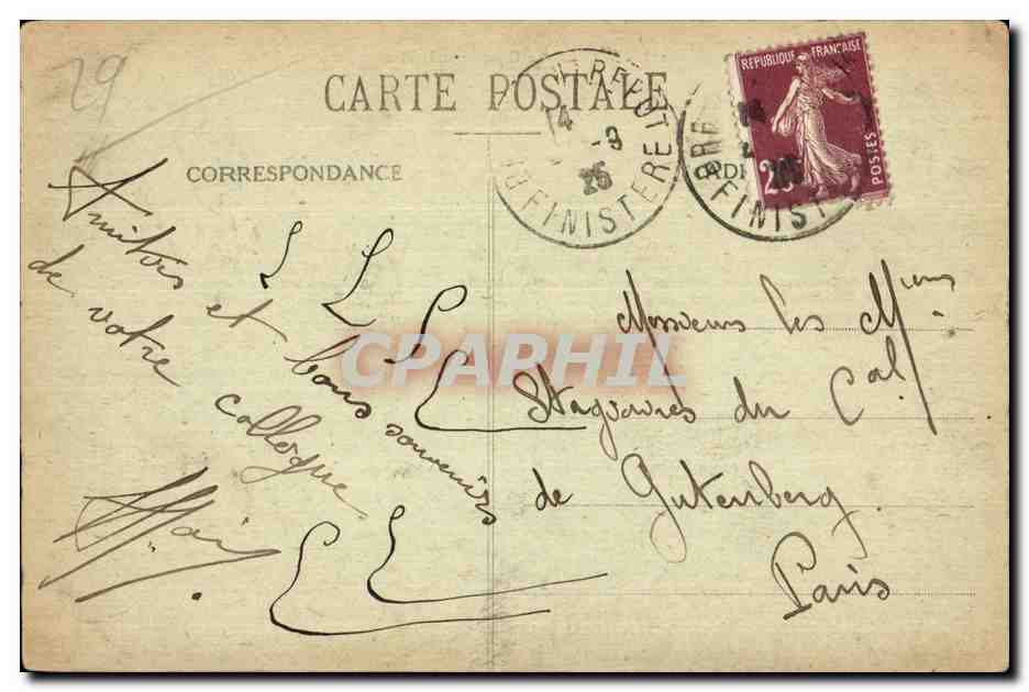 Brest - Le Chateau - La Place - CPA  — Rückseite
