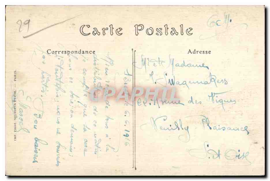 Brest - La Rade - Vue prise du Chateau - CPA  — Rückseite