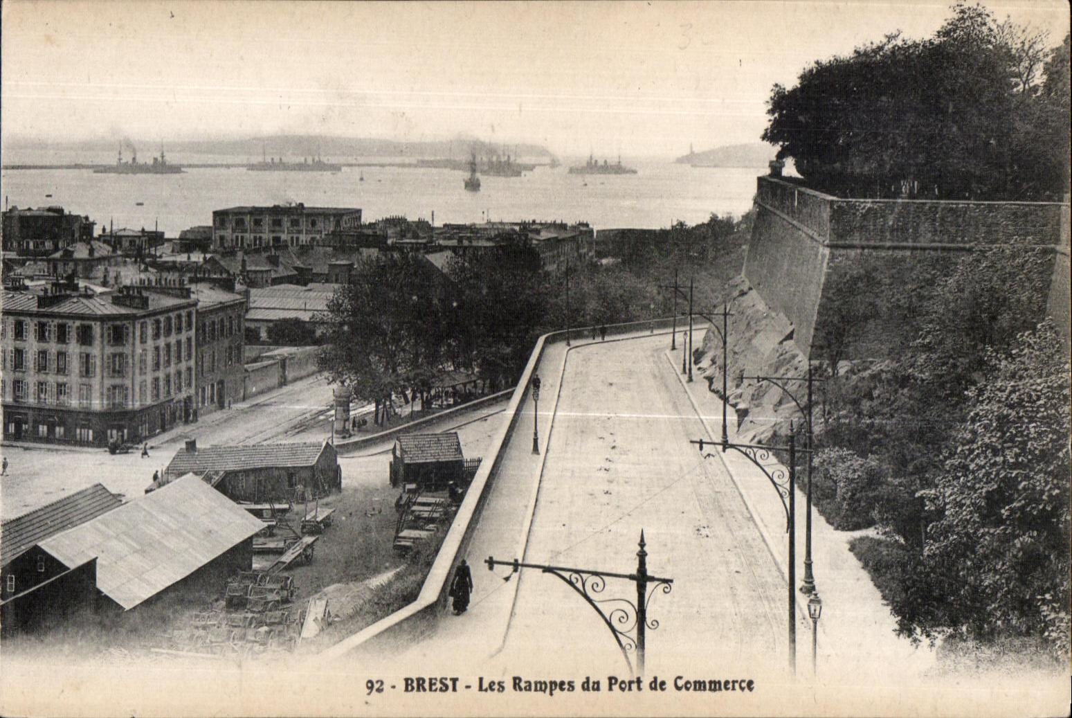 Brest - Les Rampes du Port de Commerce - CPA 