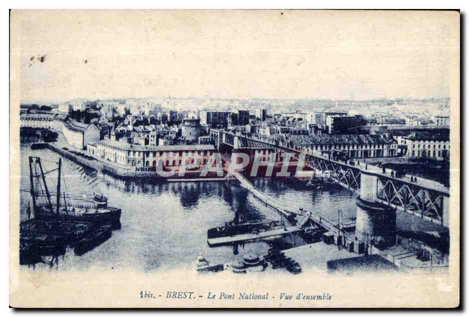 Brest - Le Pont National - Vue d Ensemble - CPA 