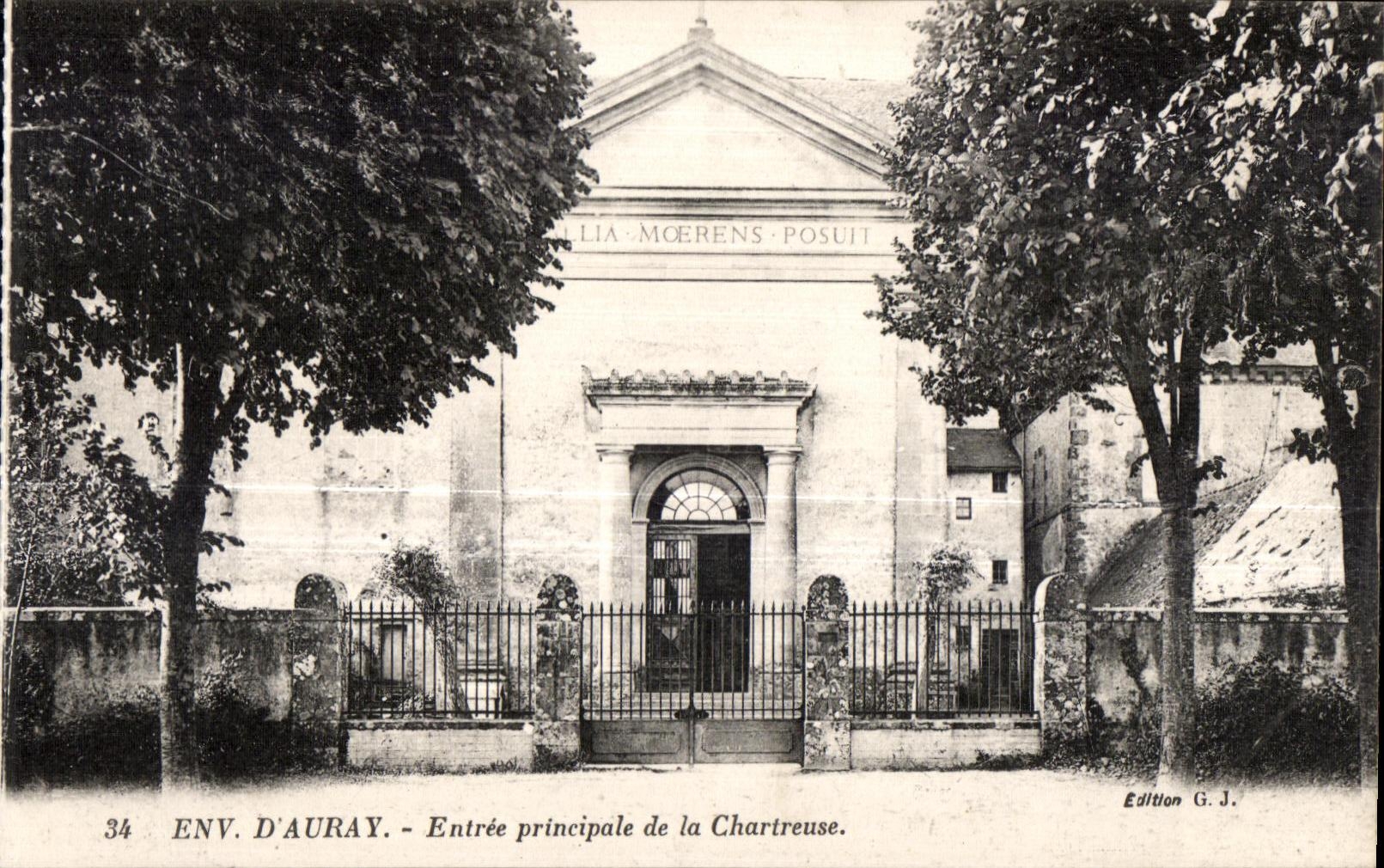 CPA Env D Auray Entree principale de la Chartreuse