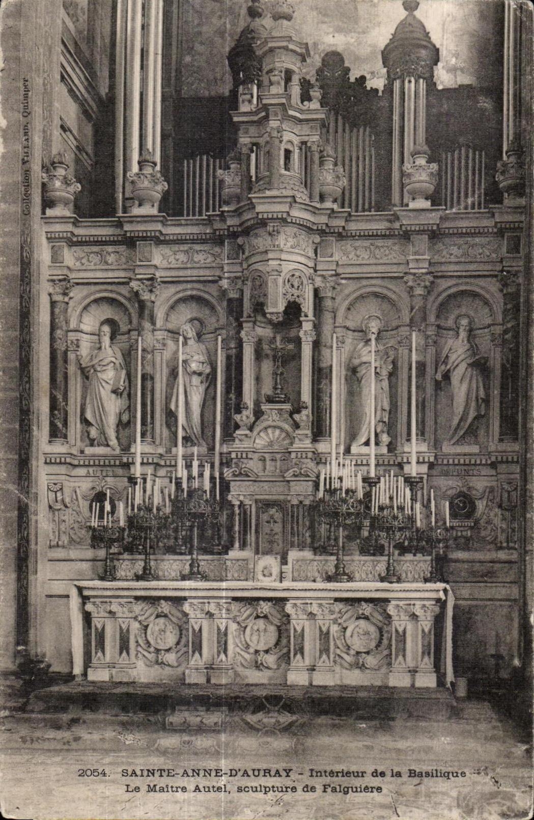 Sainte-Anne-d'Auray — Intérieur de la Basilique — Le Maître Autel, sculpture de Falguière