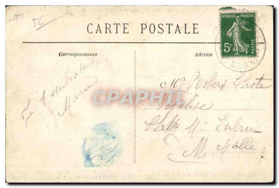 CPA Sainte Anne d Auray Vue Interieur du Cloitre — Verso