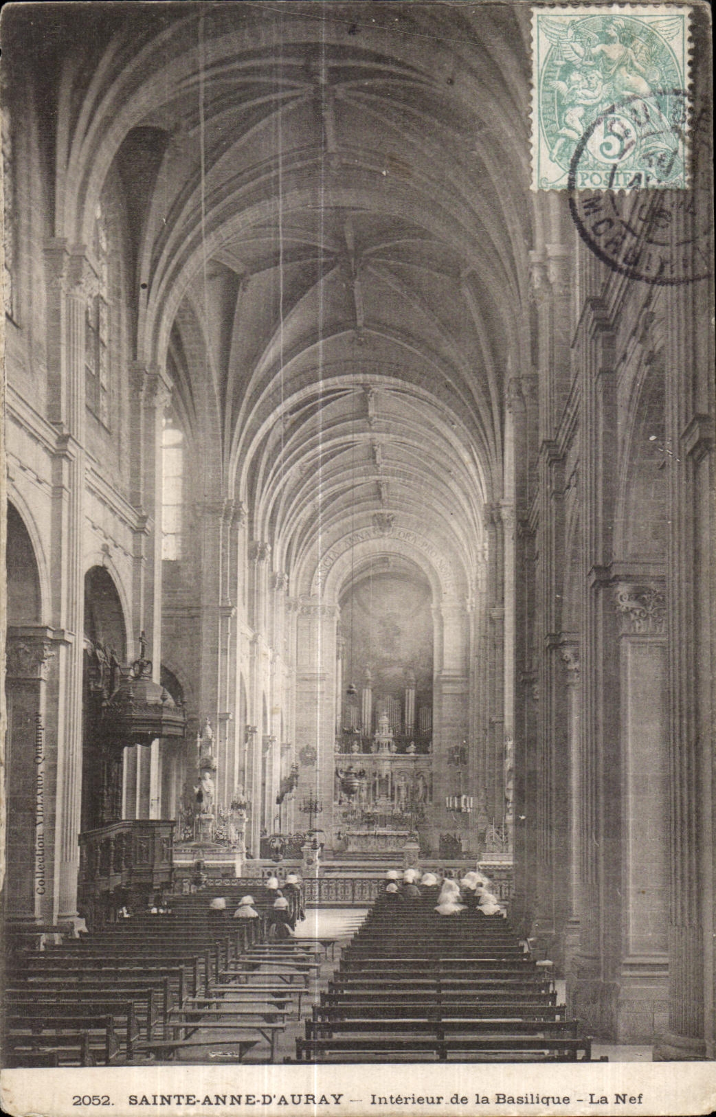 Sainte Anne d Auray - Interieur de la Basilique Orgue - CPA 