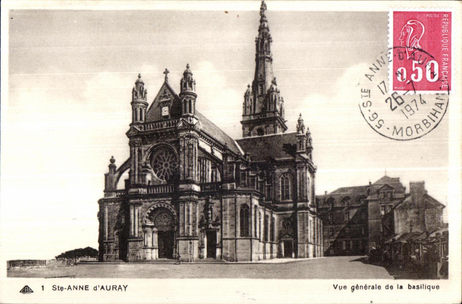 Sainte Anne d Auray - Vue Generale de la Basilique - CPA 