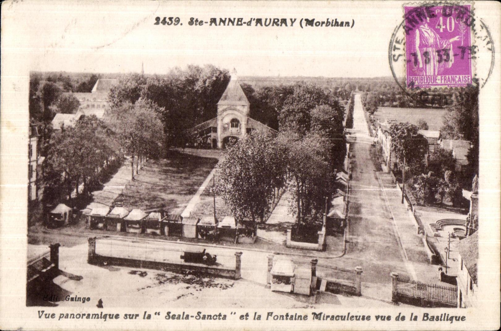 Sainte Anne d Auray - Vue Panoramique sur la Scala Sancta - CPA 