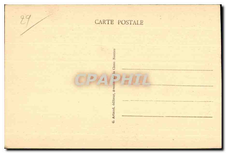 Le Huelgoat - Le Gouffre - CPA  — Rückseite