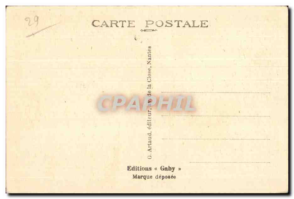 Le Huelgoat - Le gouffre - CPA  — Rückseite