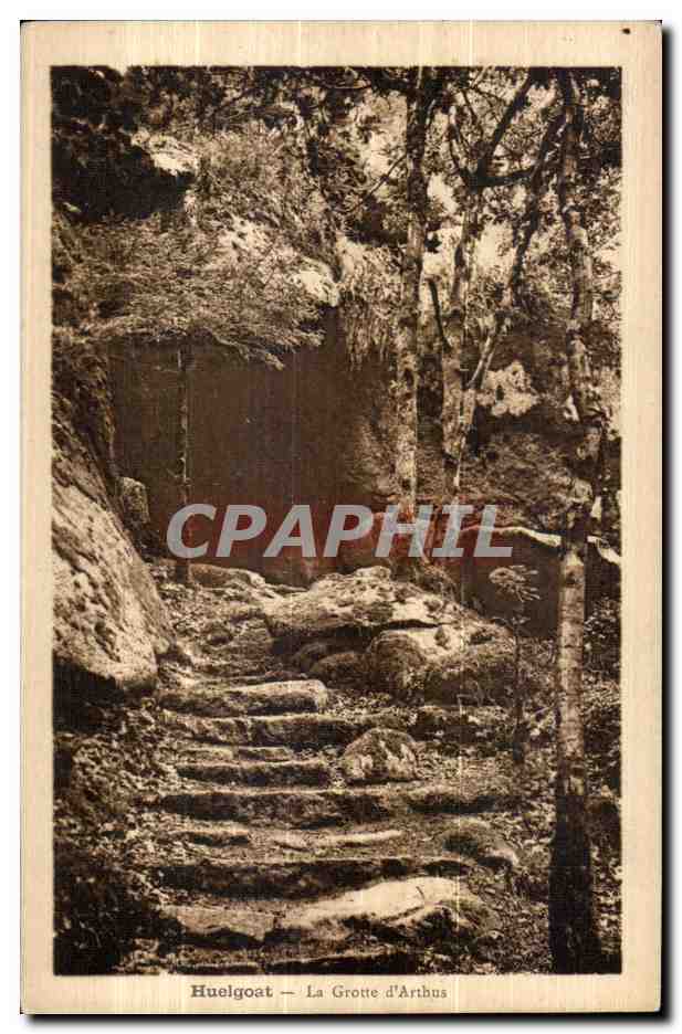 Le Huelgoat - La Grotte d Arthus - CPA 