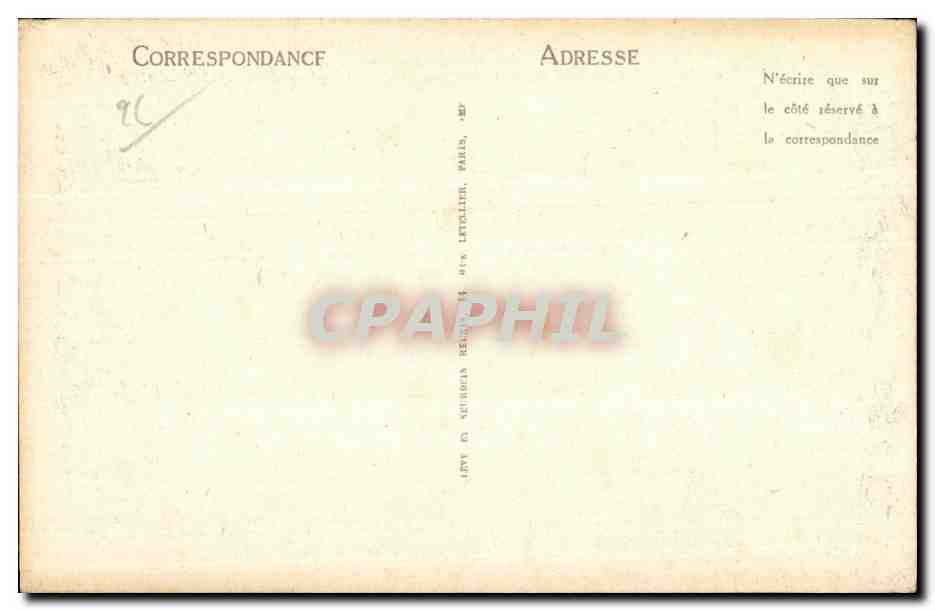 Le Huelgoat - Le Gouffre - CPA  — Rückseite