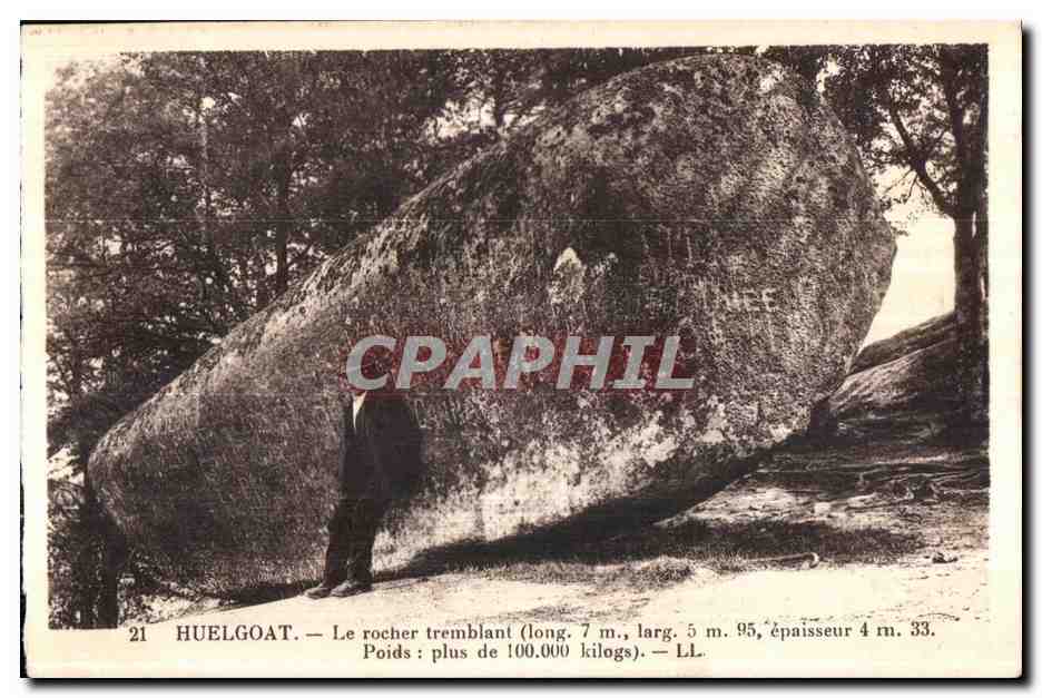 Huelgoat - Le Rocher Tremblant - CPA 