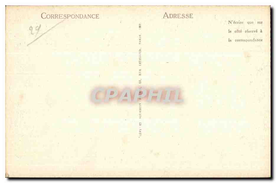 Huelgoat - La Roche Branlante - CPA  — Rückseite