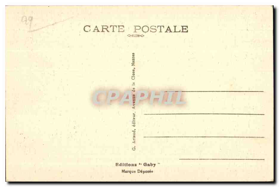 Huelgoat - Allee des Violettes - CPA  — Rückseite
