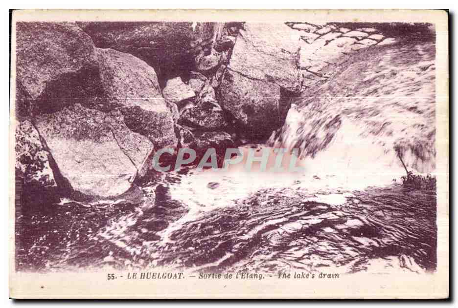 Huelgoat - Sortie de l Etang - CPA 