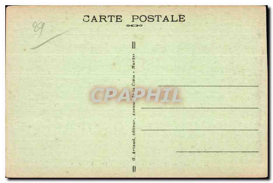 Huelgoat - Sortie de l Etang - CPA  — Rückseite