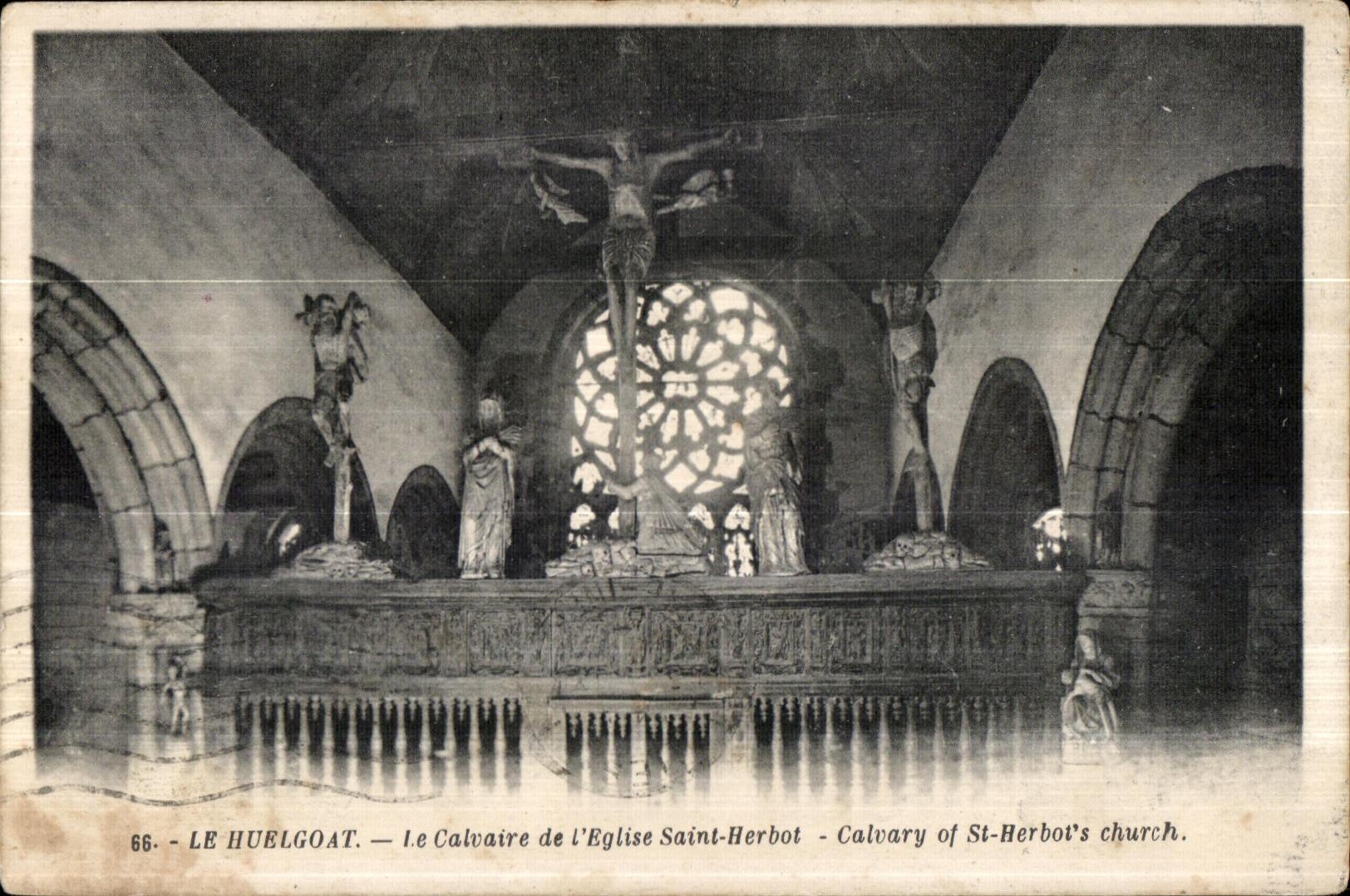 Huelgoat - Le Calvaire de l Eglise Saint Herbot - CPA 