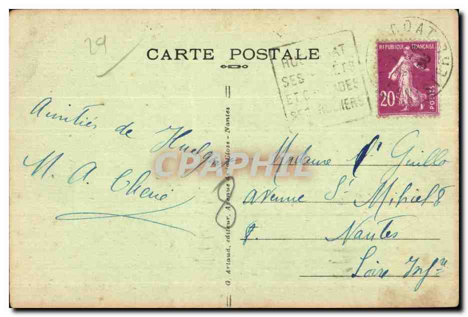 Huelgoat - Le Calvaire de l Eglise Saint Herbot - CPA  — Rückseite