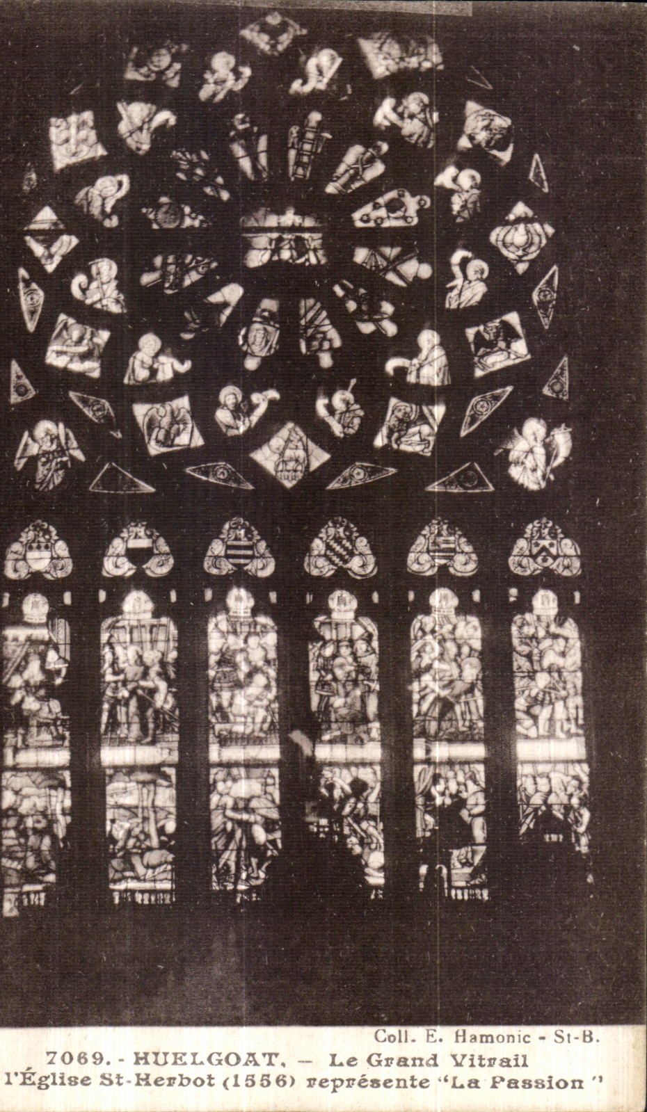 Huelgoat - Eglise Saint Herbot - Grand Vitrail - CPA 