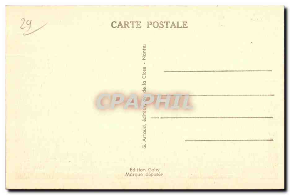 Le Conquet - Plage des Blancs Sablons - CPA  — Rückseite