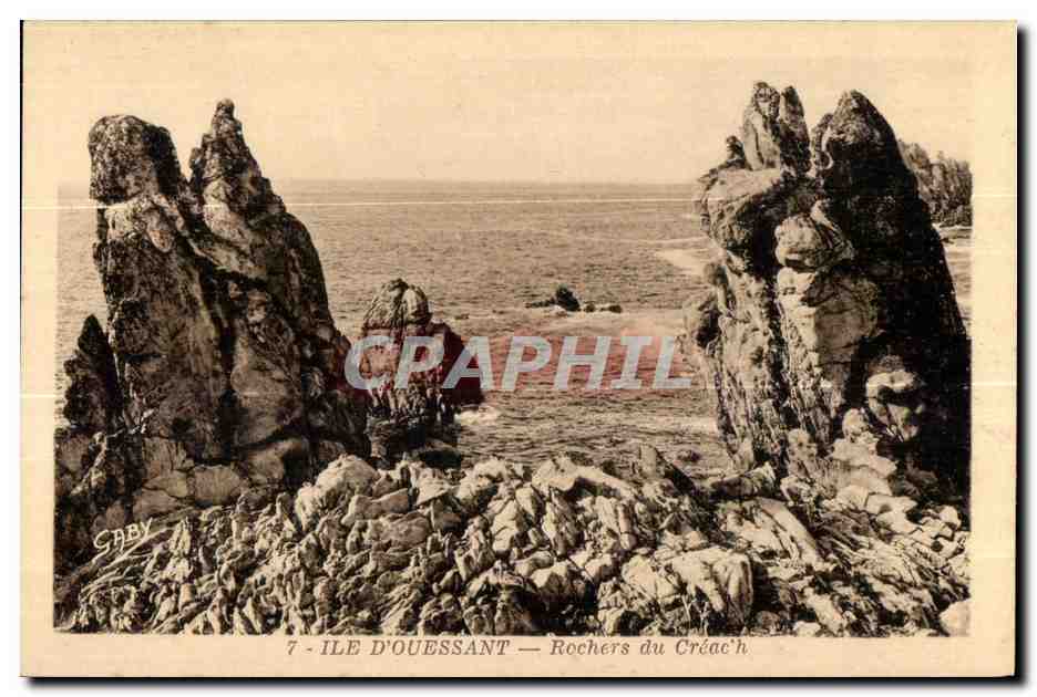 Insel Ouessant — Felsen von Créac'h — Saby