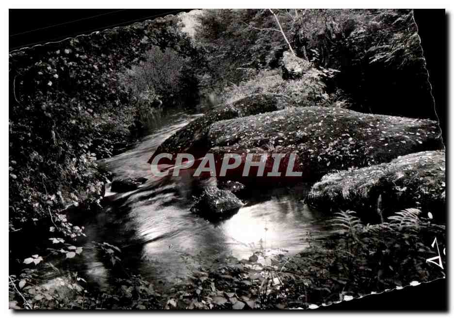 CPA Huelgoat (Finistere) La riviere d argent dans la lumiere glauque du sous bois