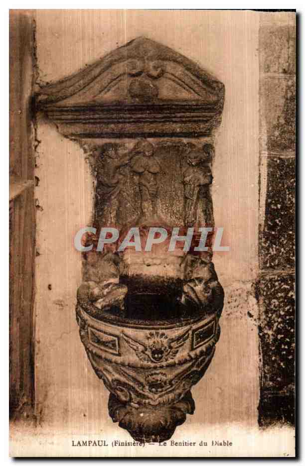 CPA Lampaul (Finistere) Le Benitier du Diable
