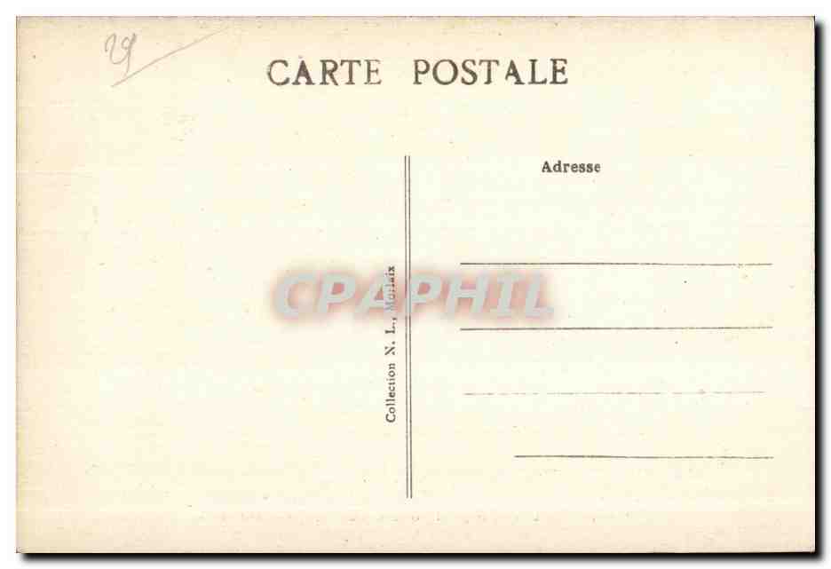 CPA Lampaul (Finistere) La Grande Poutre Sculptee (XVII siecle) — Rückseite