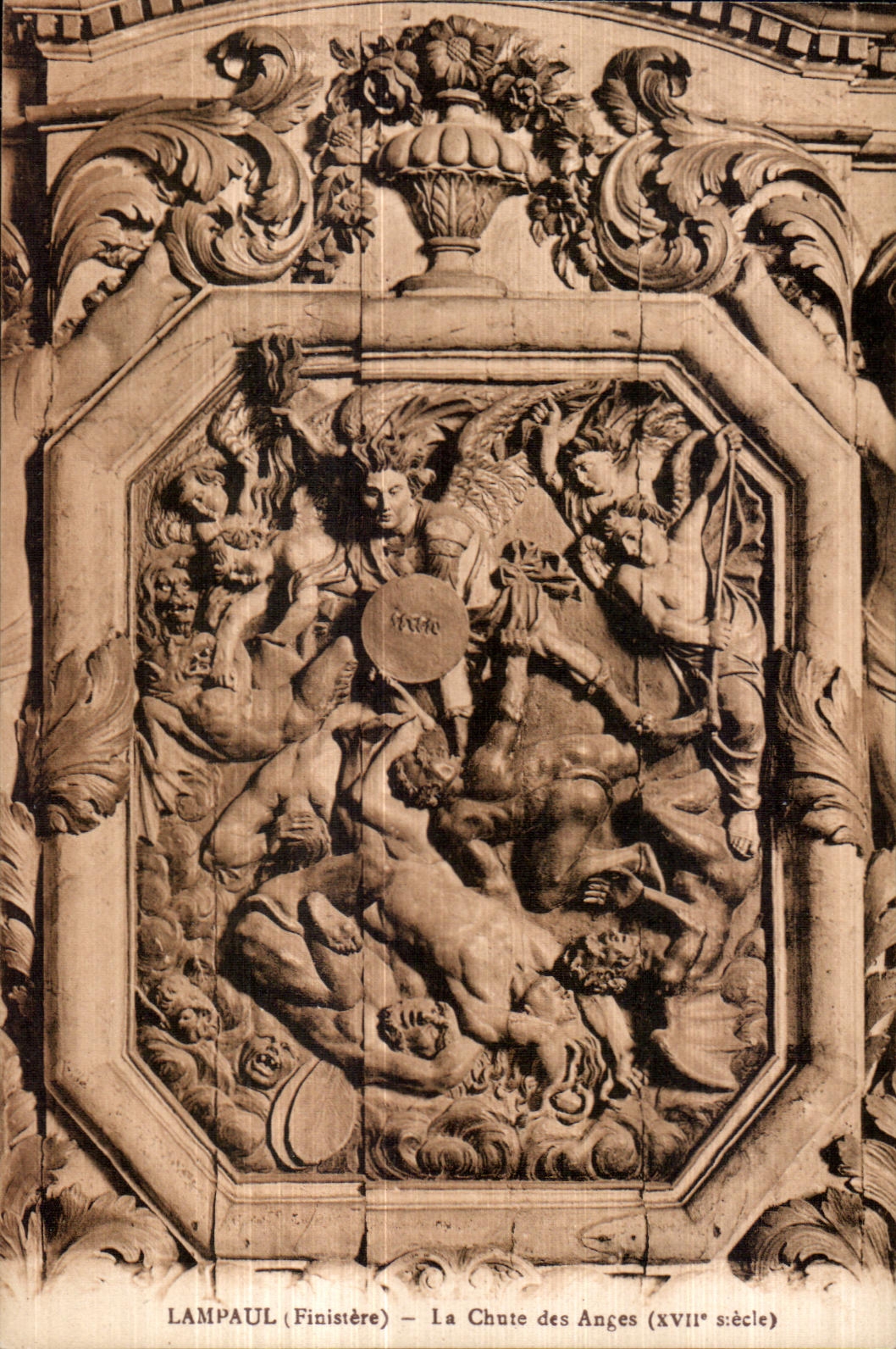 CPA Lampaul (Finistere) La Chute des Anges (XVII siecle)