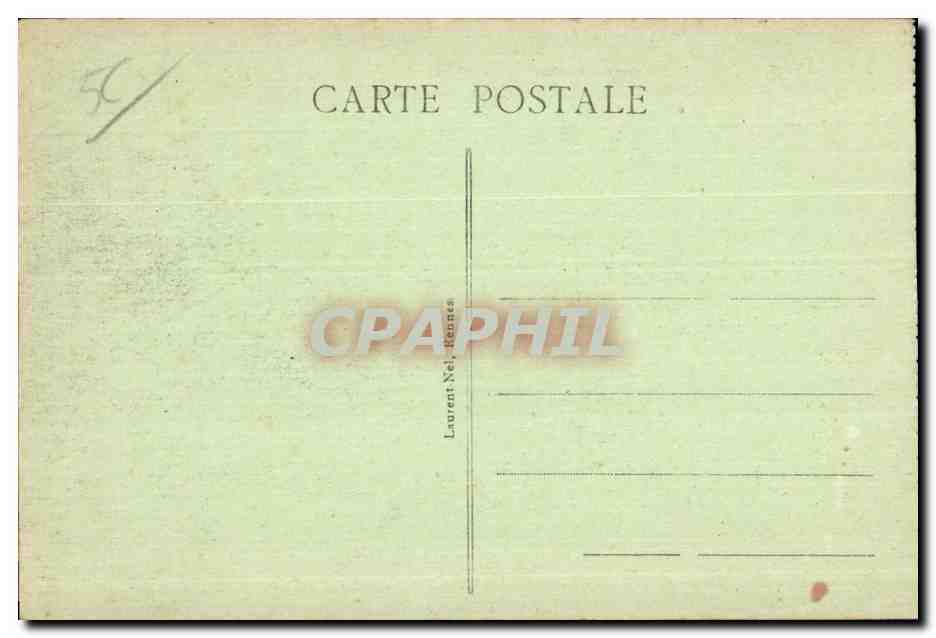 CPA Chateau de Josselin Les Douves actuellement transformees en Jardins — Rückseite