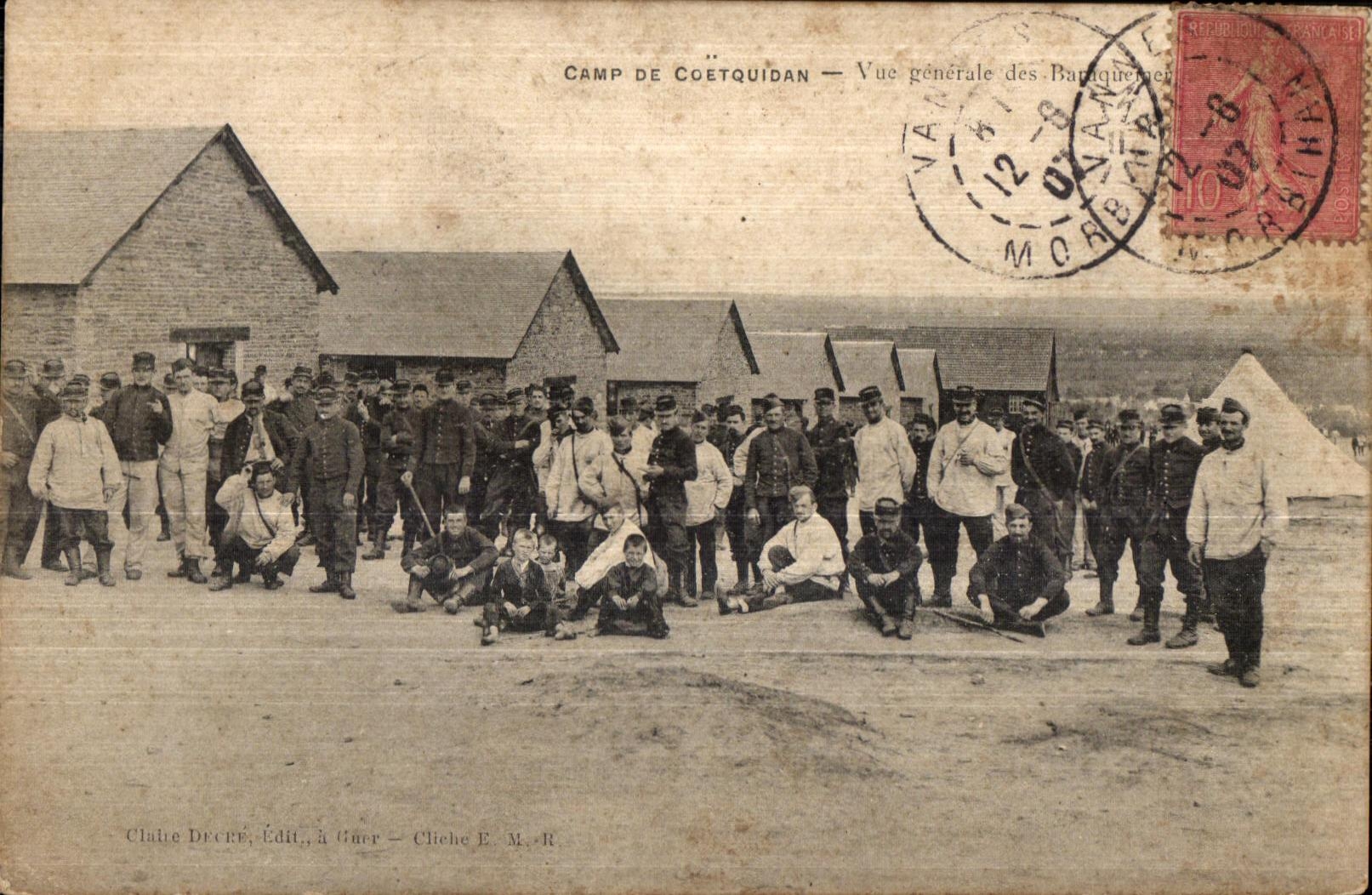 Camp de Coëtquidan — Allgemeiner Blick auf die Bataquemiers — Clabbe Drére, Verlag, Guer