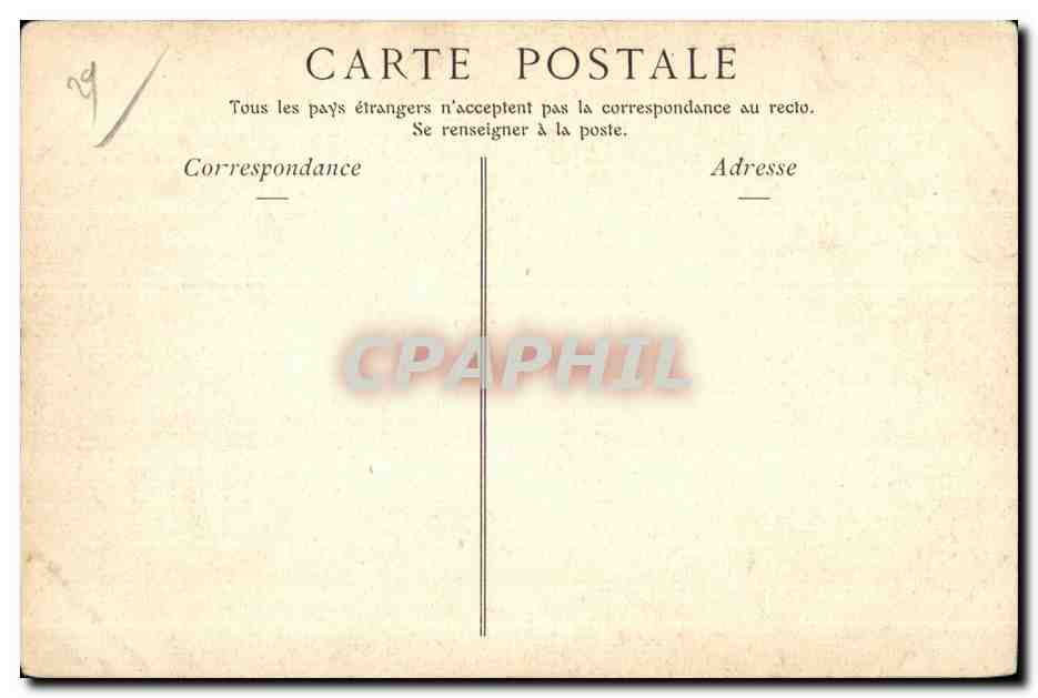 CPA Brest L Entree du Cbateau Caserne d Infanterie Militaria Velo — Rückseite