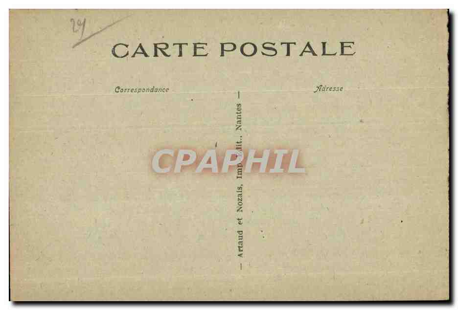 CPA Brest Un Coin de L Avant Port et le Chateau Bateau  — Rückseite