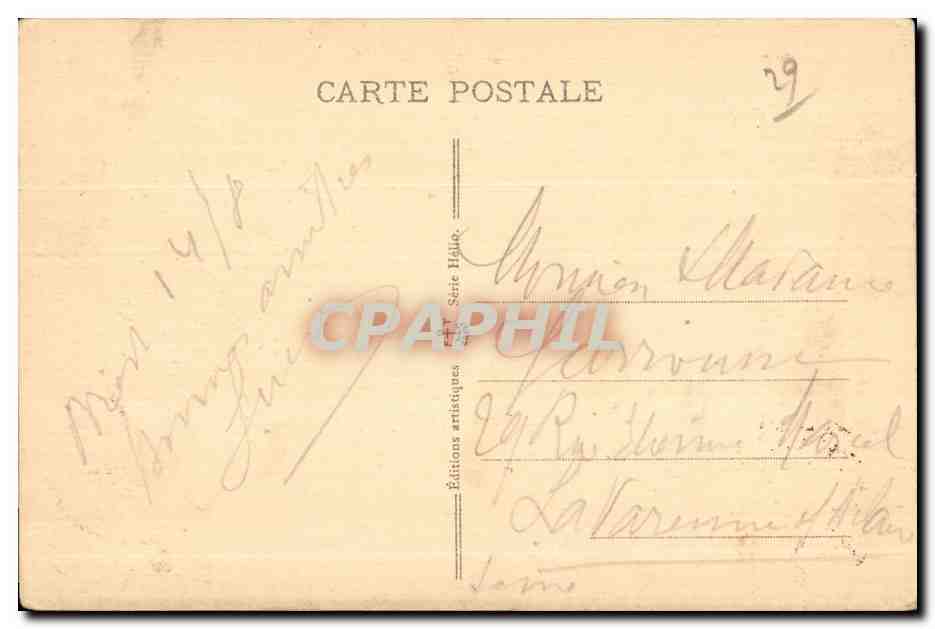 CPA Brest Le Grand Pont et le Chateau — Rückseite