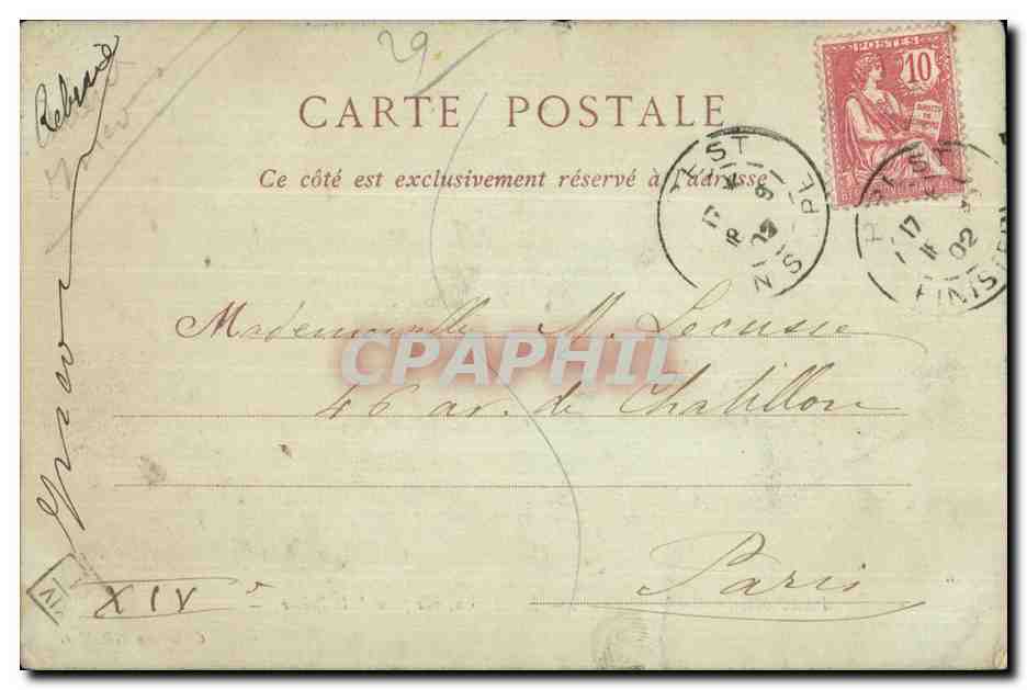 CPA Brest Port Militaire de Le Cbateau Vue Prise de la Pointe — Rückseite