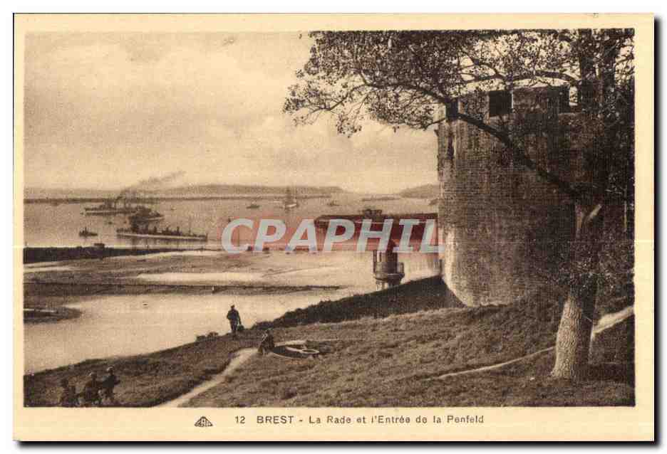 CPA Brest La Rade et L Entree de la Penfeld