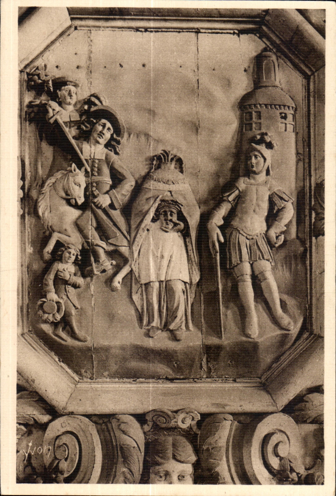Lampaul (Finistère) — Le Martyre de Saint Miliau — Rétable du XVIIe siècle — Éditions d'Art YVON, Paris