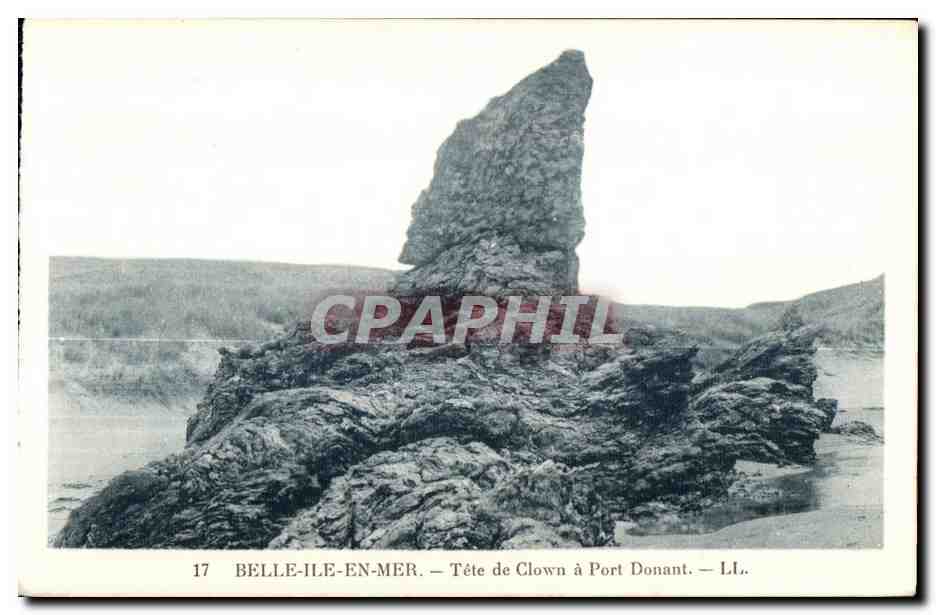 Belle-Île-en-Mer — Tête de Clown à Port Donant — LL. — n°17