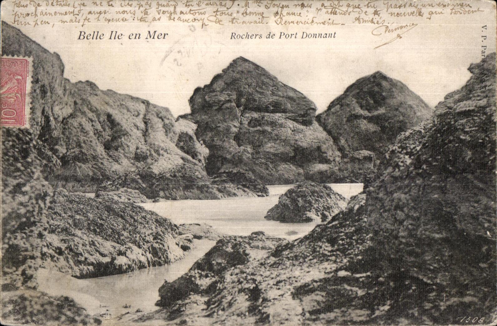 Rochers de Port Donnant — Belle Île-en-Mer — V.P. Farn — n°1508