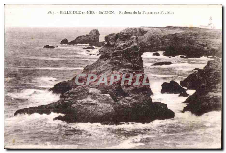 Belle Île-en-Mer - Sauzon - Rocce della Punta dei Puledri