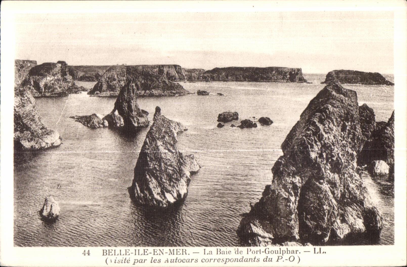 Belle-Île-en-Mer — La Baie de Port-Goulphar — LL. — Visité par les Autocars correspondants du P.-O.
