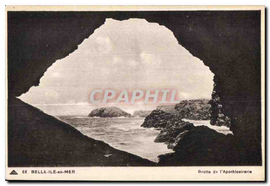 Belle-Île-en-Mer — Grotte de l'Apothicaire — éditeur Art. Photoméc. Strasbourg