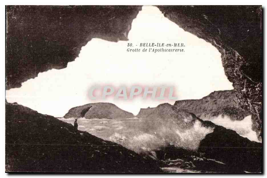 Belle-Île-en-Mer — Grotte de l'Apothicaire — série 30, éditeur non identifié