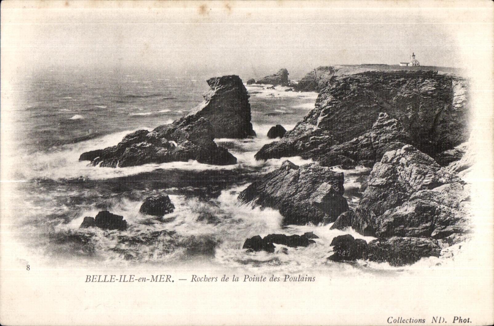 Belle-Île-en-Mer — Felsen der Pointe des Poulains — Collections ND. Phot.