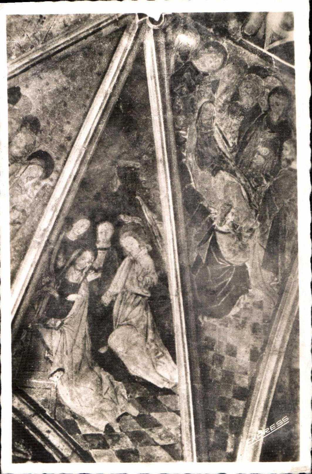 CPSM Kernascleden (Morbihan) Fresques du XV siecle