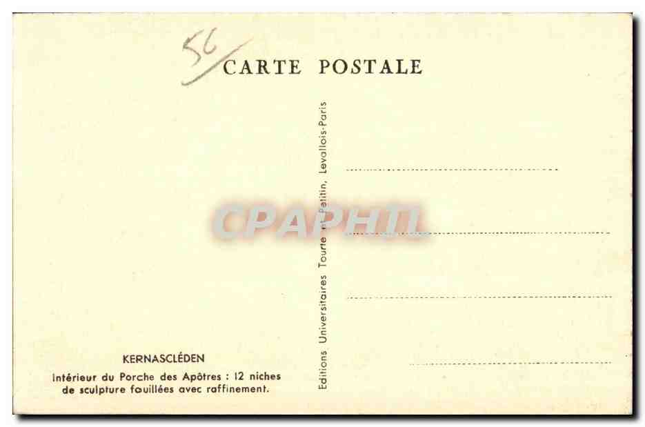Intérieur du Porche des Apôtres — Kernascléden — Éditions Universitaires Tourte — Reverso